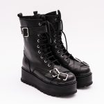 Ghete Negre cu Talpa Tip Platforma Vagam1860 - imagine 3