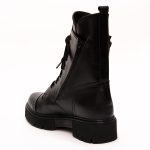 Ghete Negre cu Fermoar Lateral Vagam 1294 - imagine 4
