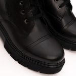 Ghete Negre cu Fermoar Lateral Vagam 1294 - imagine 6