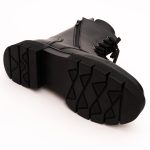 Ghete Negre cu Fermoar Lateral Vagam 1294 - imagine 5