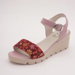 Sandale Roz cu Talpa Inalta Vagam 0960