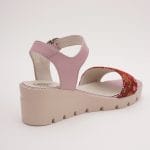 Sandale Roz cu Talpa Inalta Vagam 0960 - imagine 2