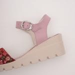 Sandale Roz cu Talpa Inalta Vagam 0960 - imagine 4