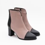 Botine Roz Pudra cu Fermoar Vagam1431 - imagine 6
