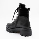 Ghete Negre cu Siret si Fermoar Lateral Vagam1439 - imagine 4