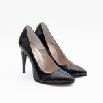 Pantofi Stiletto Negri Luciosi Vagam1420 - imagine 3
