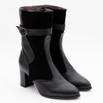 Ghete Negre cu Toc Vagam1438 - imagine 3