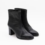 Botine Negre cu Fermoar Vagam1418 - imagine 3