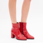 Botine Rosii cu Fermoar Vagam1415 - imagine 6