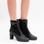 Botine Negre cu Fermoar Vagam1426 - imagine 5