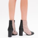 Botine Roz Pudra cu Fermoar Vagam1431 - imagine 4