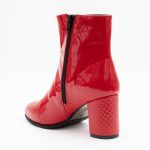Botine Rosii cu Fermoar Vagam1415 - imagine 2