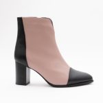 Botine Roz Pudra cu Fermoar Vagam1431