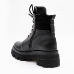 Ghete Negre cu Siret si Fermoar Lateral Vagam1432 - imagine 3