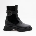 Ghete Negre cu Fermoar Lateral Vagam 1419