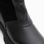 Ghete Negre cu Fermoar Lateral Vagam 1419 - imagine 4