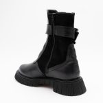 Ghete Negre cu Fermoar Lateral Vagam 1419 - imagine 2