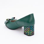 Pantofi Verzi cu Toc Gros Vagam1477 - imagine 7