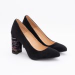 Pantofi Negri cu Toc Gros Vagam1487