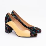 Pantofi Galbeni cu Toc Gros Vagam1448