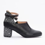 Pantofi Negri cu Bareta si Toc Gros Vagam1457 - imagine 4