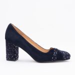 Pantofi Bleumarin cu Toc Gros Vagam1493 - imagine 5
