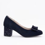 Pantofi Bleumarin cu Toc Gros Vagam1500 - imagine 3