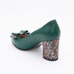 Pantofi Verzi cu Toc Gros Vagam1513 - imagine 4