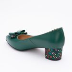 Pantofi Verzi cu Toc Gros Vagam1477 - imagine 3