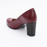 Pantofi Bordo cu Toc Gros Vagam1496 - imagine 4