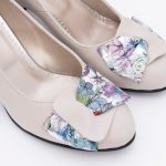 Pantofi Gri Deschis cu Toc Gros Vagam1450 - imagine 3