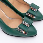 Pantofi Verzi cu Toc Gros Vagam1513 - imagine 3
