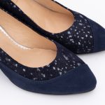 Pantofi Bleumarin cu Toc Gros Vagam1510 - imagine 5