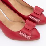 Pantofi Rosii cu Toc Gros Vagam1462 - imagine 3