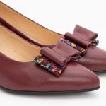 Pantofi Bordo cu Toc Gros Vagam1476 - imagine 4