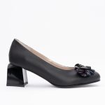 Pantofi Negri cu Toc Gros Vagam1464 - imagine 3