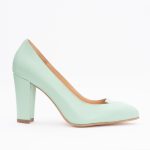 Pantofi Verzi cu Toc Gros Vagam1522 - imagine 3