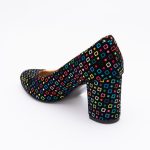 Pantofi Galbeni cu Toc Gros Vagam1448 - imagine 4