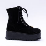 Ghete Negre cu Talpa Tip Platforma Vagam 2070 - imagine 4