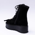 Ghete Negre cu Talpa Tip Platforma Vagam 2070 - imagine 3