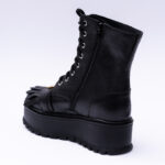 Ghete Negre cu Talpa Tip Platforma Vagam 2073 - imagine 2
