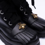 Ghete Negre cu Talpa Inalta Vagam 2063 - imagine 4