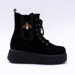 Ghete Negre cu Talpa Inalta Vagam 2054 - imagine 2