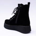 Ghete Negre cu Talpa Inalta Vagam 2054 - imagine 3