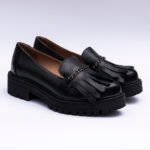 Pantofi Dama Loafers Negri cu Talpa Inalta Vagam 2118