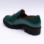 Pantofi Dama Loafers Verzi cu Talpa Inalta Vagam 2093 - imagine 2