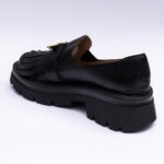 Pantofi Dama Loafers Negru cu Talpa Inalta Vagam 2116 - imagine 2