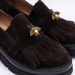 Pantofi Dama Loafers Maro cu Talpa Inalta Vagam 2113 - imagine 3