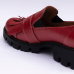 Pantofi Dama Loafers Rosii cu Talpa Inalta Vagam 2114 - imagine 4