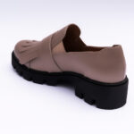 Pantofi Dama Loafers Roz Pal cu Talpa Inalta Vagam 2106 - imagine 4